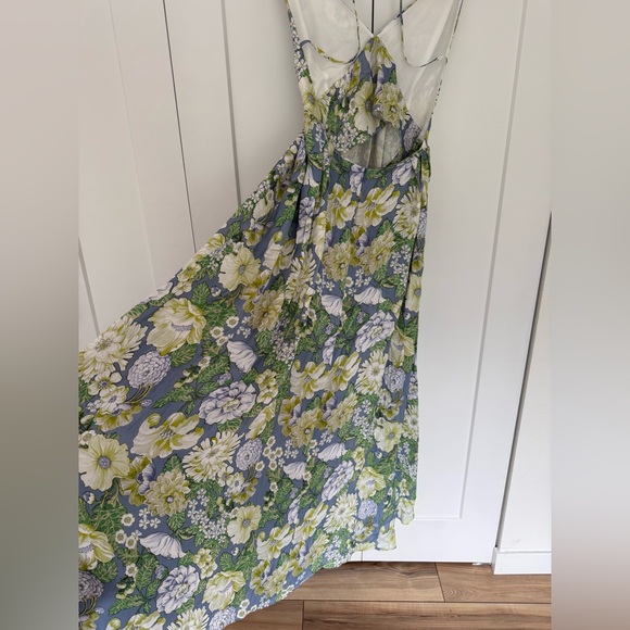ASOS EDITION satin cami maxi dress in garden floral print - Picture 7 of 10